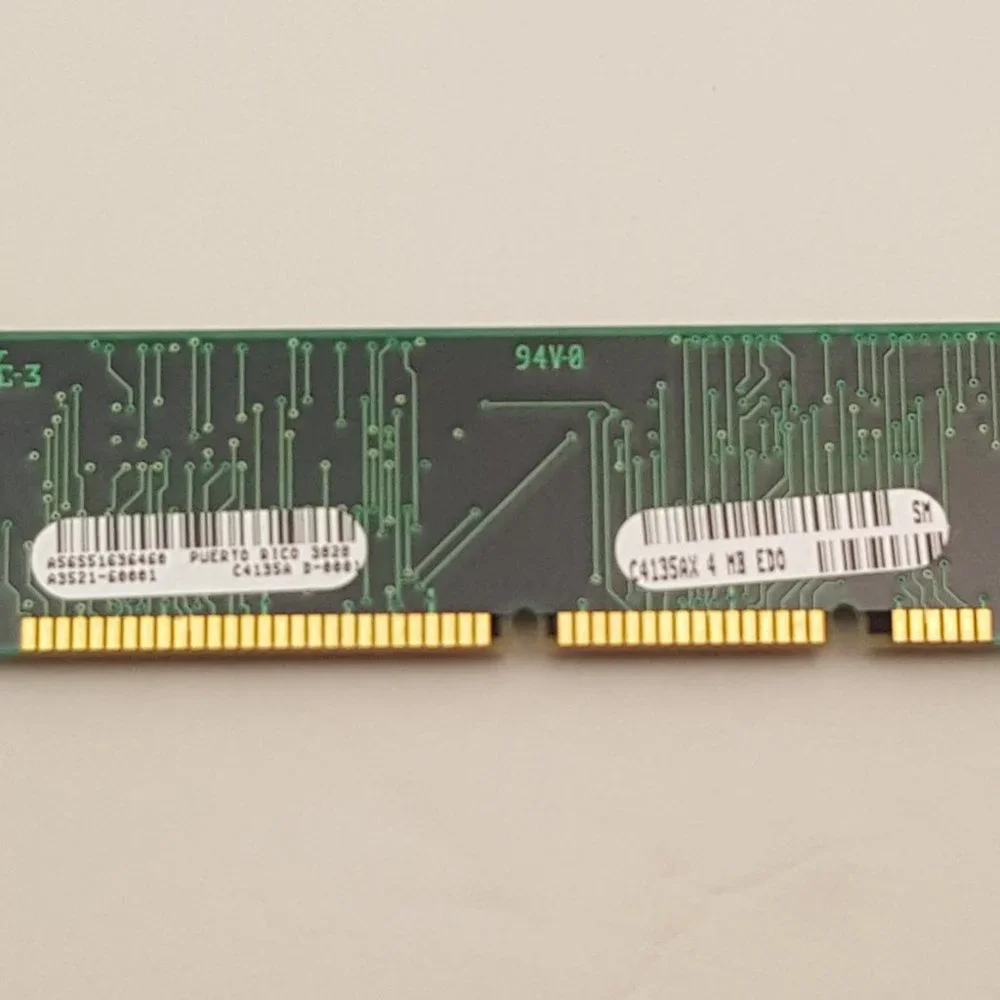 HP C4135AX 4MB 100-pin EDO DRAM DIMM from HP LJ 4000 | A3521-60001 | USED